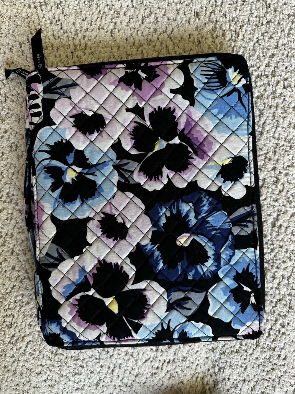 Vera Bradley Pansy | cotton tablet & e-reader organizer